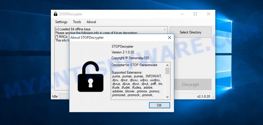 Access decryption tool