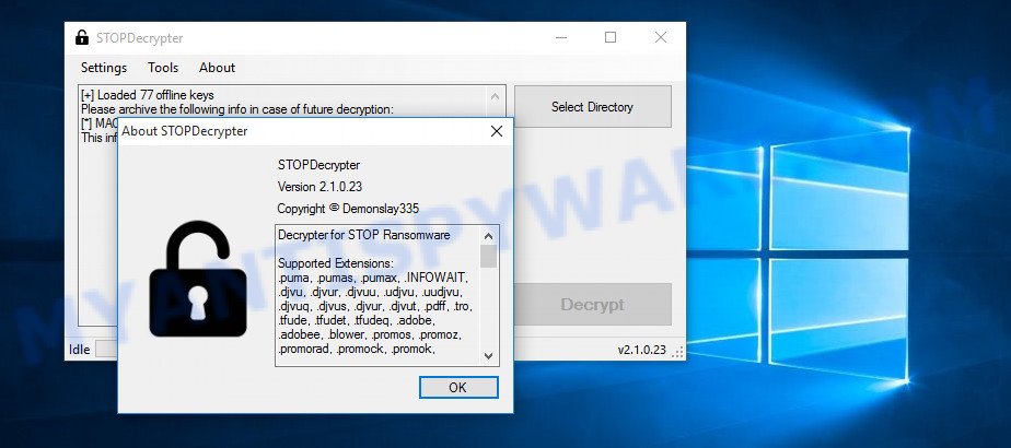 Mtogas decryption tool