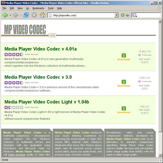 MP Video Codec