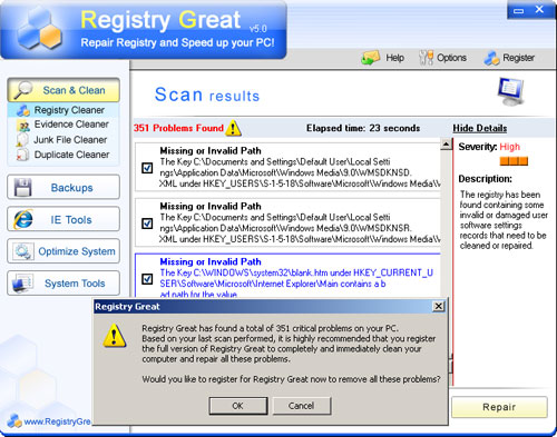 RegistryGreat screenshoot