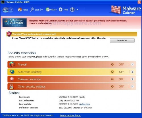 malware-catcher-2009-status