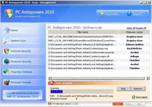 PC_Antispyware_2010_scan