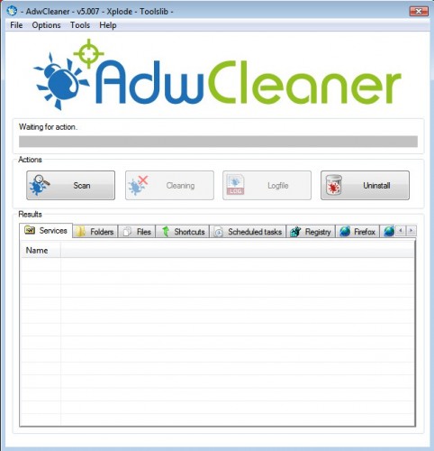 adwcleaner screen