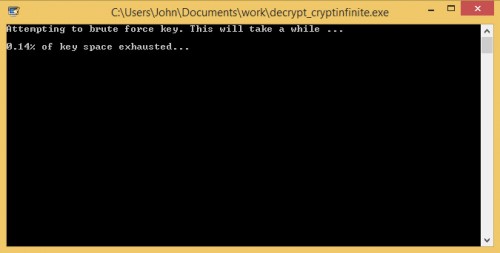 decrypt cryptinfinite brute force process