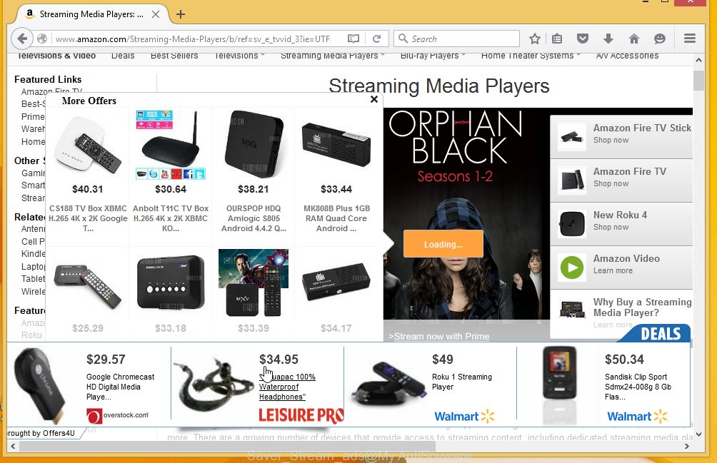 Saver Stream ads