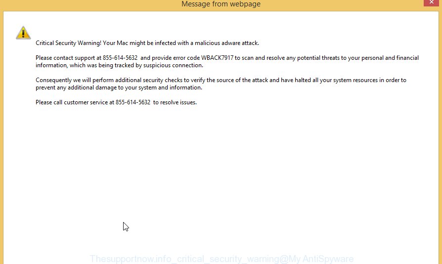 Thesupportnow.info critical security warning