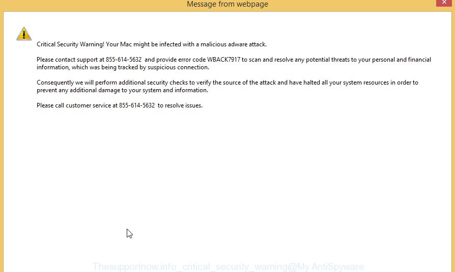 Thesupportnow.info critical security warning
