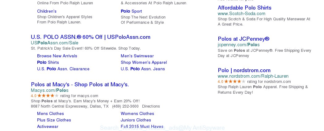 Search Window Results ads