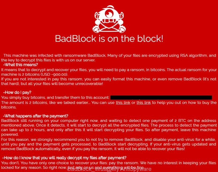 BadBlock virus