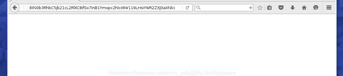 Internetinfluences redirect to ads