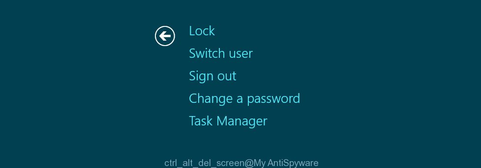ctrl alt del screen