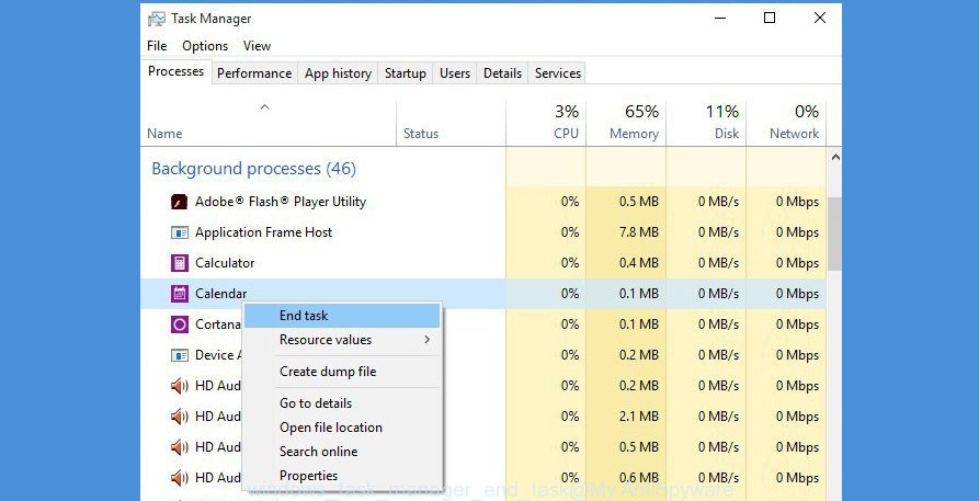 Windows task manager