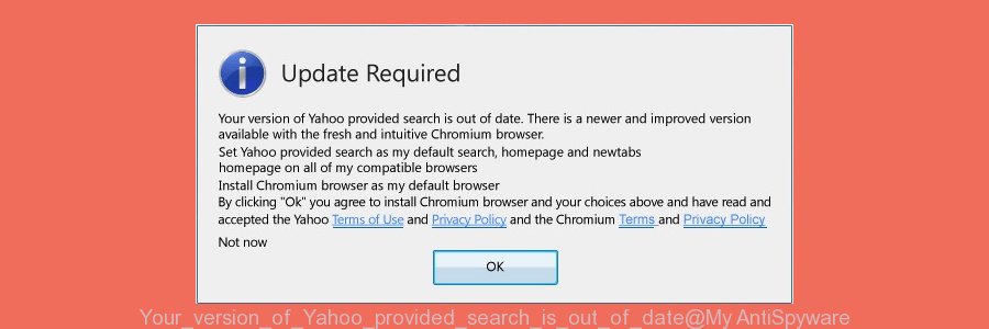 Your version of Yahoo provided search is out of date