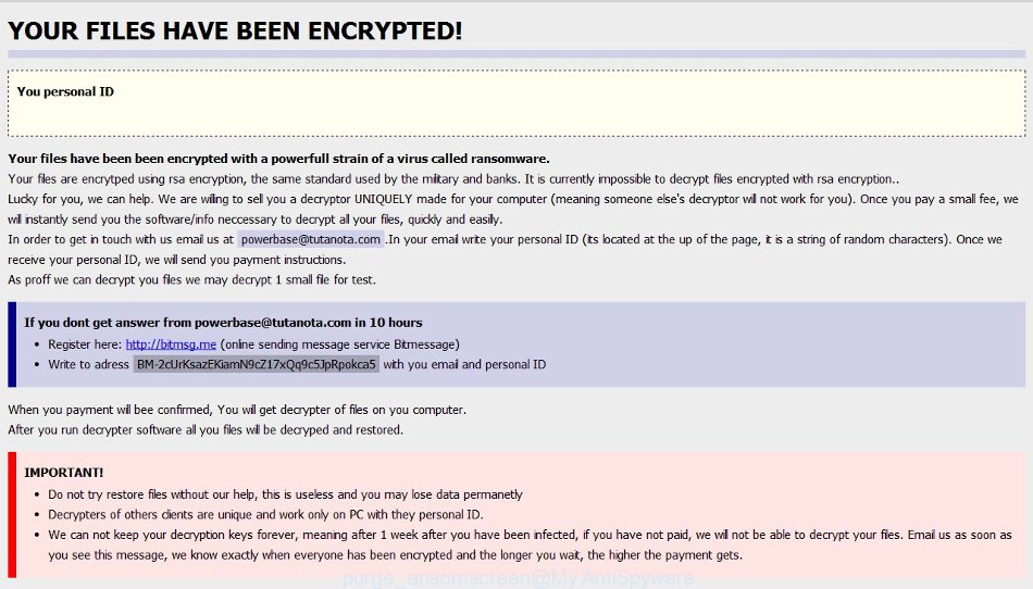 purge virus ransomscreen