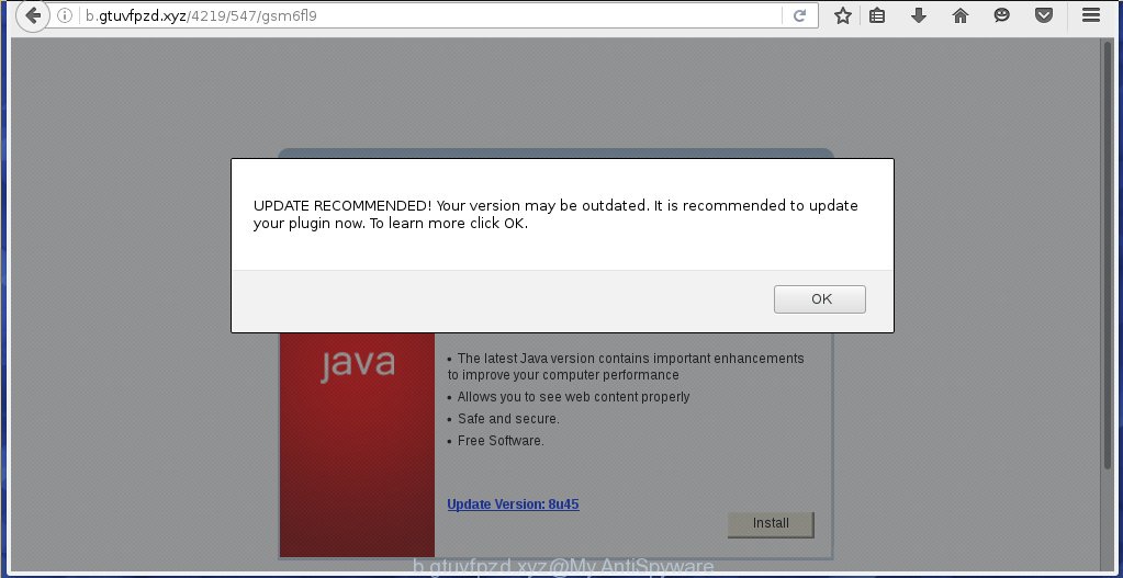 http://b.gtuvfpzd.xyz/4219/547/gsm6fl9 offers to install a fake Java Update