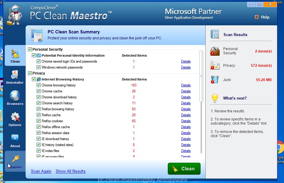 pc clean maestro