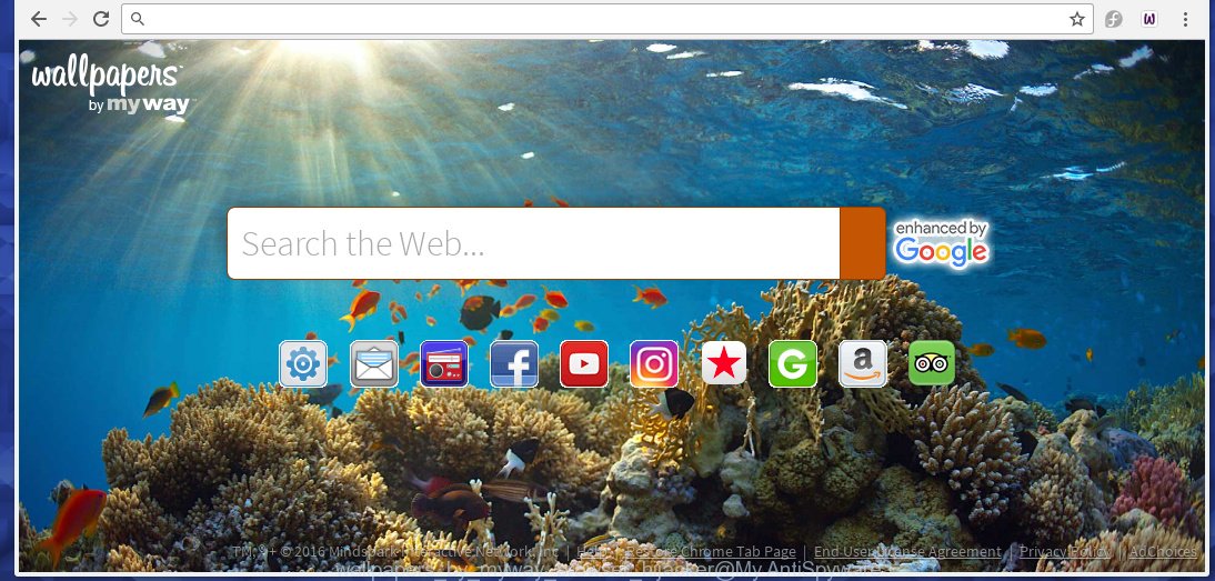 Wallpapers by MyWay browser hijacker