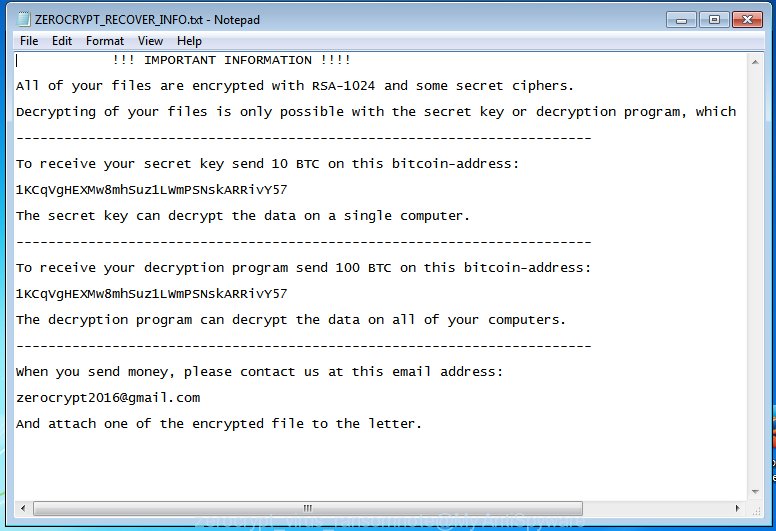 zerocrypt virus ransomnote