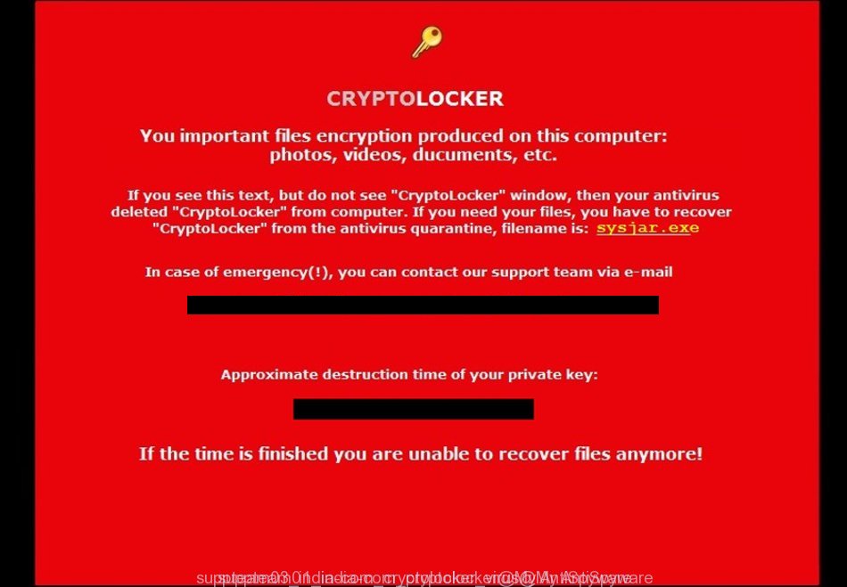 suppteam03@india.com virus is a new variant of CryptoLocker ransomware