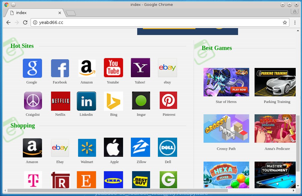 yeabd66-cc redirect virus