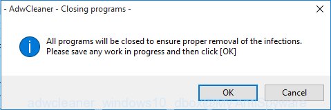 adwcleaner Windows10 prompt