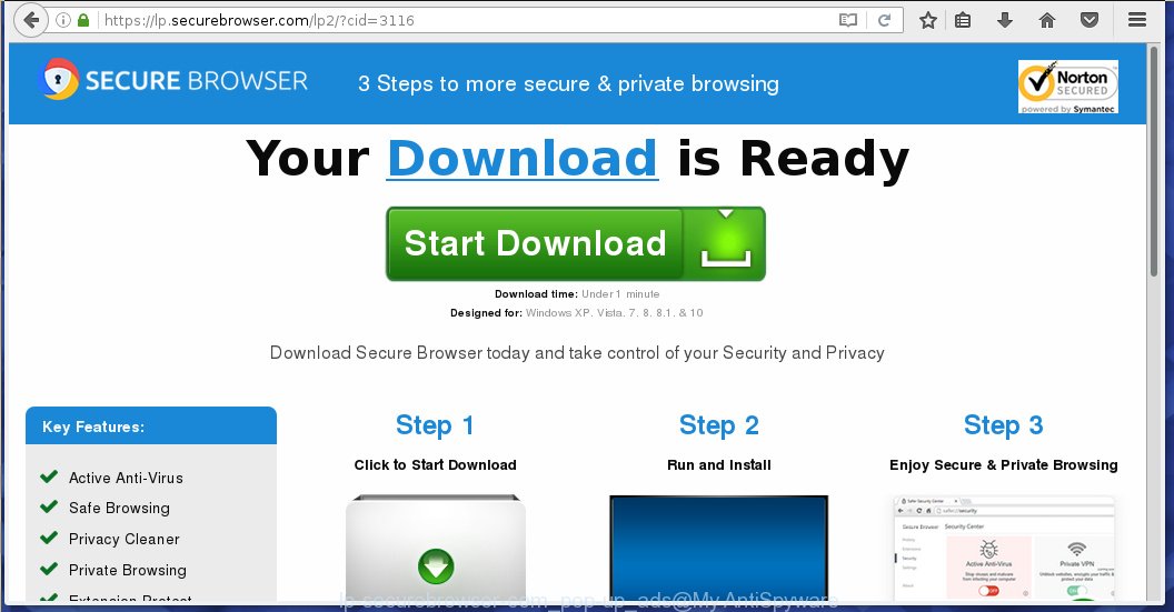 lp-securebrowser-com pop-up ads