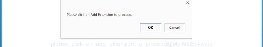 please click on add extension to proceed