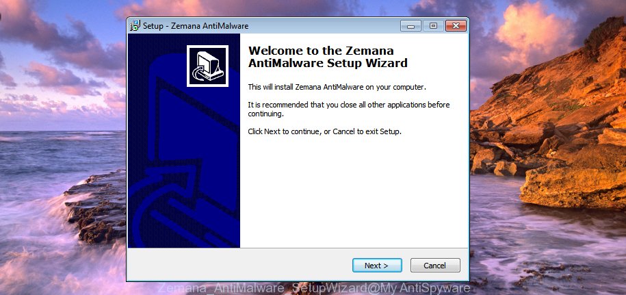 Zemana Free Setup Wizard