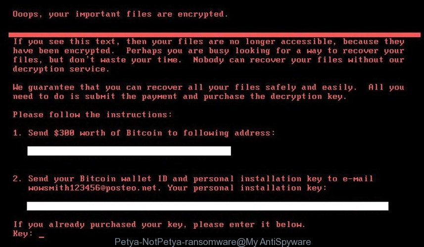 Petya.A / NotPetya ransomware
