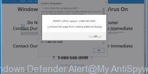 Windows Defender Alert