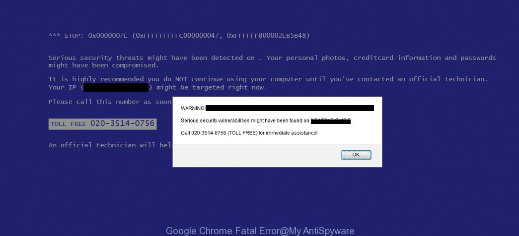 Google Chrome Fatal Error