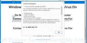 Microsoft System Security Alert