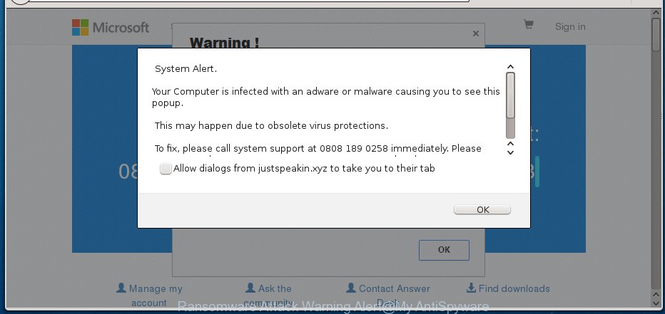 Ransomware Attack Warning Alert