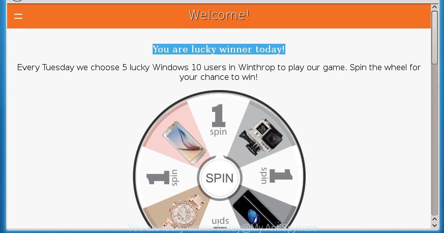 You are lucky winner today