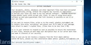 Gryphon Ransomware how to decrypt