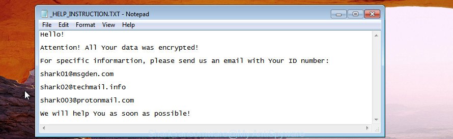 Shark ransomware