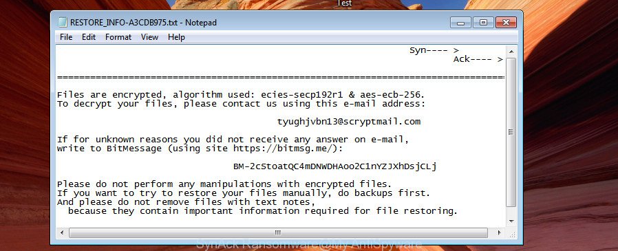 SynAck Ransomware