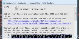 Ykcol virus ransomnote