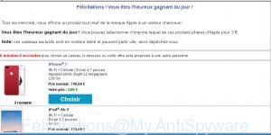 Félicitations ! Vous êtes l'heureux gagnant du jour !