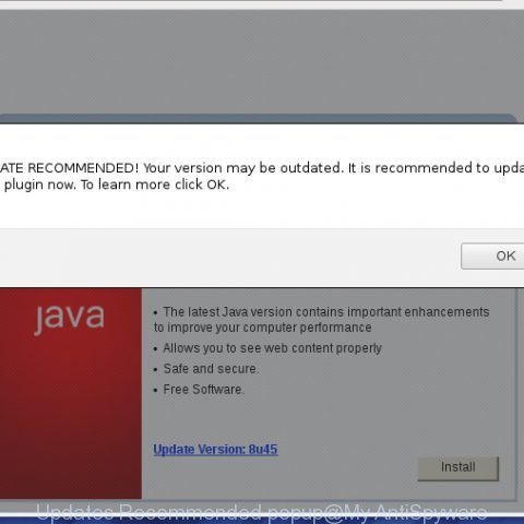 Remove "There is a Recommended Update for this PC" popup