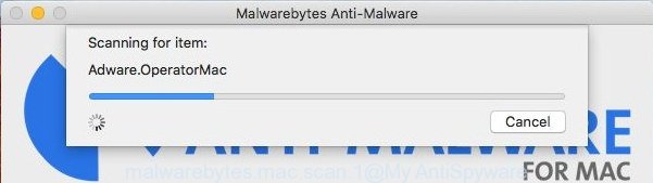 MalwareBytes Anti-Malware for Apple Mac - scan for Maftask virus which can record your keystrokes and the web-pages you visit