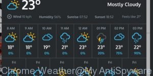 Chrome Weather