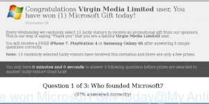 You have won (1) Microsoft Gift today