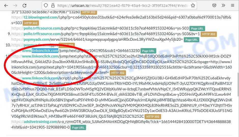 linkonclick.com redirects