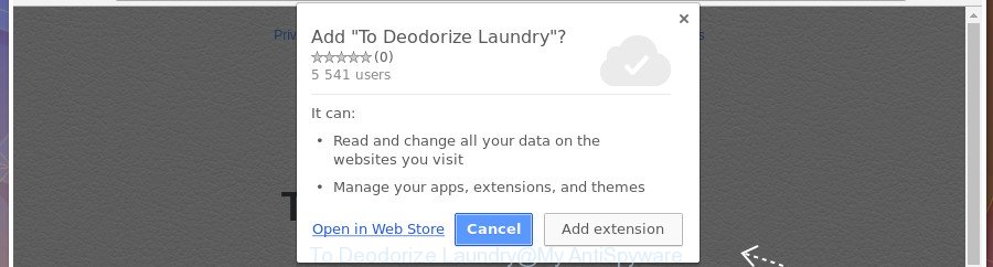 To Deodorize Laundry