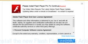 Please install the new Flash Player