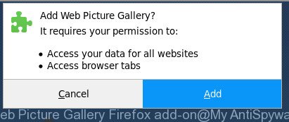 Web Picture Gallery Firefox add-on