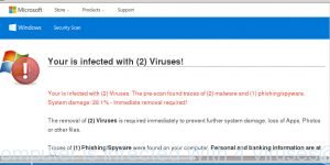 Your Windows Computer is Infected With (4) Viruses