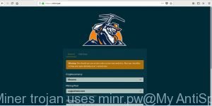 CPU Miner trojan uses minr.pw