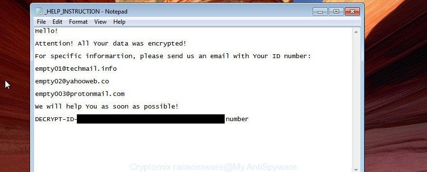Cryptomix ransomware